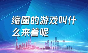 缩圈的游戏叫什么来着呢