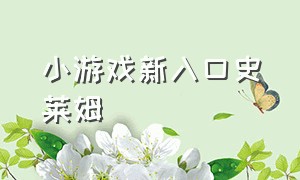 小游戏新入口史莱姆