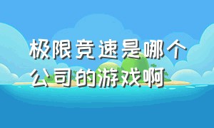 极限竞速是哪个公司的游戏啊