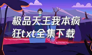 极品天王我本疯狂txt全集下载