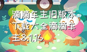 滴滴车主旧版本下载大全滴滴车主8.1.16