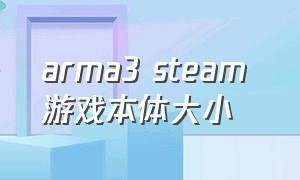 arma3 steam 游戏本体大小