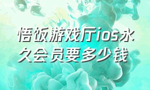 悟饭游戏厅ios永久会员要多少钱