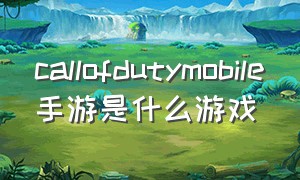 callofdutymobile手游是什么游戏