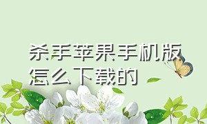 杀手苹果手机版怎么下载的