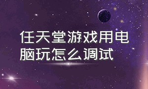 任天堂游戏用电脑玩怎么调试