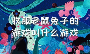 收服老鼠兔子的游戏叫什么游戏