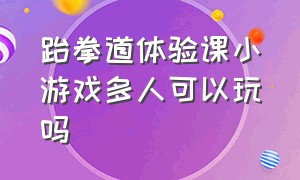 跆拳道体验课小游戏多人可以玩吗