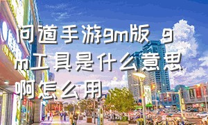 问道手游gm版 gm工具是什么意思啊怎么用