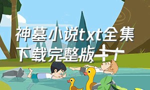 神墓小说txt全集下载完整版