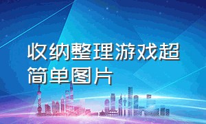 收纳整理游戏超简单图片