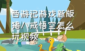 西游记游戏新版猪八戒悟空怎么玩视频
