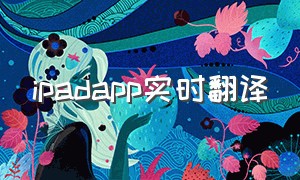 ipadapp实时翻译