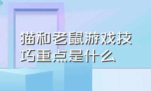 猫和老鼠游戏技巧重点是什么