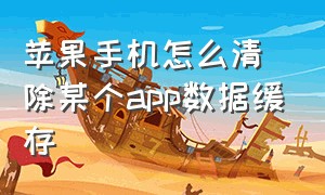 苹果手机怎么清除某个app数据缓存