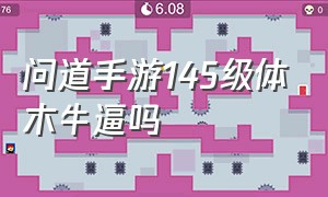 问道手游145级体木牛逼吗