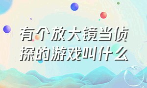 有个放大镜当侦探的游戏叫什么