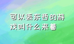 可以丢东西的游戏叫什么来着