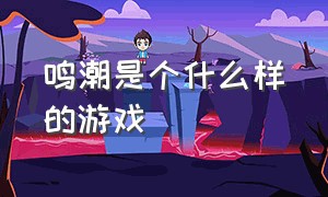 鸣潮是个什么样的游戏