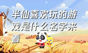 半仙喜欢玩的游戏是什么名字来着