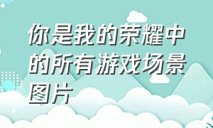 你是我的荣耀中的所有游戏场景图片