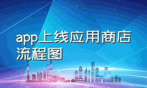 app上线应用商店流程图