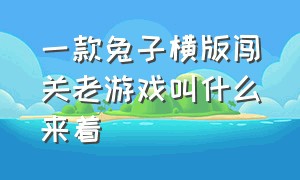 一款兔子横版闯关老游戏叫什么来着