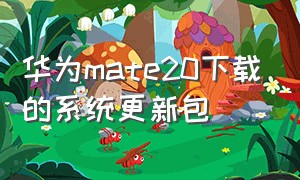 华为mate20下载的系统更新包