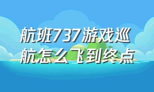 航班737游戏巡航怎么飞到终点