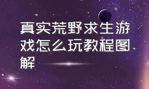 真实荒野求生游戏怎么玩教程图解