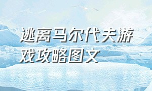 逃离马尔代夫游戏攻略图文