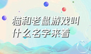 猫和老鼠游戏叫什么名字来着