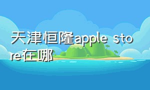 天津恒隆apple store在哪