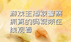 游戏主播被警察抓真的吗视频在线观看