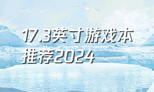 17.3英寸游戏本推荐2024