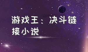 游戏王：决斗链接小说