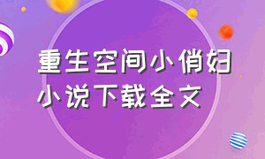 重生空间小俏妇小说下载全文