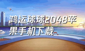 鸿运球球2048苹果手机下载