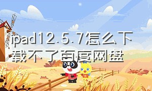 ipad12.5.7怎么下载不了百度网盘