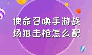 使命召唤手游战场狙击枪怎么配