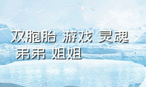 双胞胎 游戏 灵魂 弟弟 姐姐