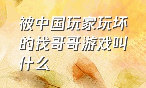 被中国玩家玩坏的找哥哥游戏叫什么