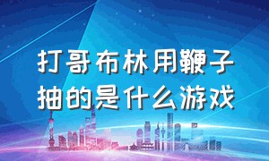 打哥布林用鞭子抽的是什么游戏