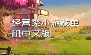 经营类小游戏单机中文版