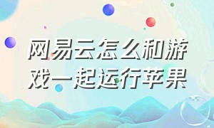 网易云怎么和游戏一起运行苹果