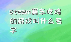 steam赛车吃鸡的游戏叫什么名字