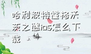 哈利波特霍格沃茨之谜ios怎么下载