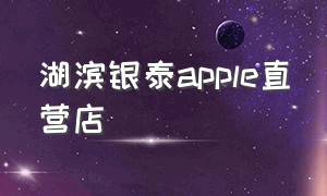 湖滨银泰apple直营店