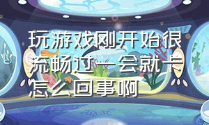 玩游戏刚开始很流畅过一会就卡怎么回事啊