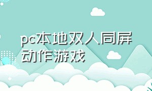 pc本地双人同屏动作游戏